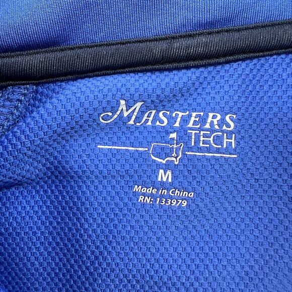 Masters Tech 1/2 Zip Pullover Mens Medium Blue Purple Performance Golf Casual - Picture 3 of 9